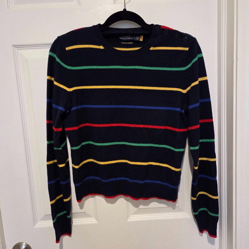 Polo Ralph Lauren 100% Cashmere Pullover Sweater Womens Medium
